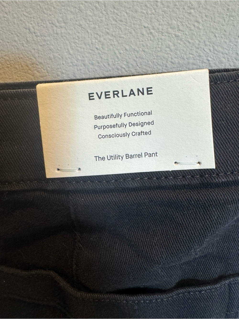 NWT Everlane Black Utility Barrel Pants